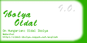ibolya oldal business card